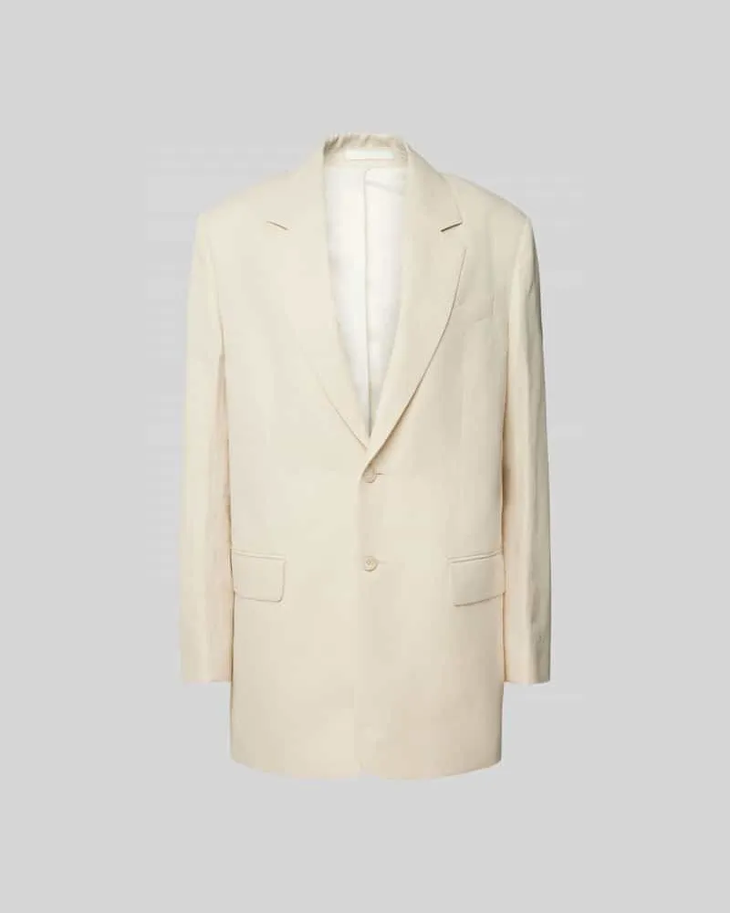 Filippa K Relaxed Fit Blazer mit Knopfleiste Ecru