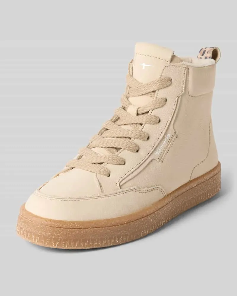 Tamaris Sneaker aus echtem Rindsleder Beige