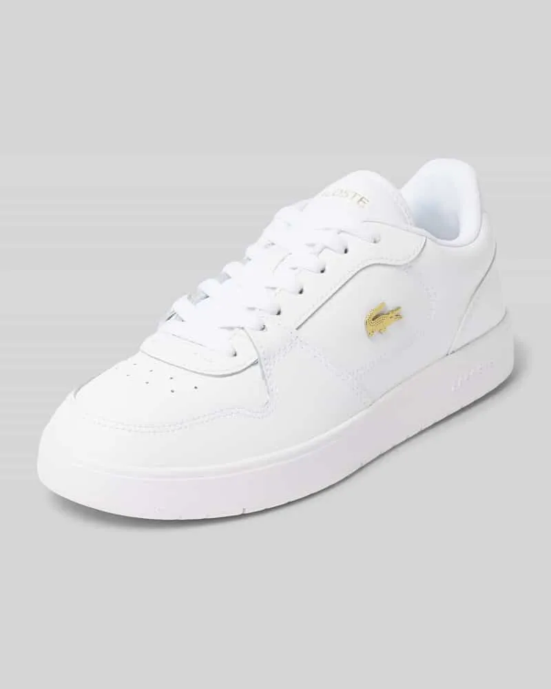 Lacoste Sneaker mit Logo-Patch Weiss