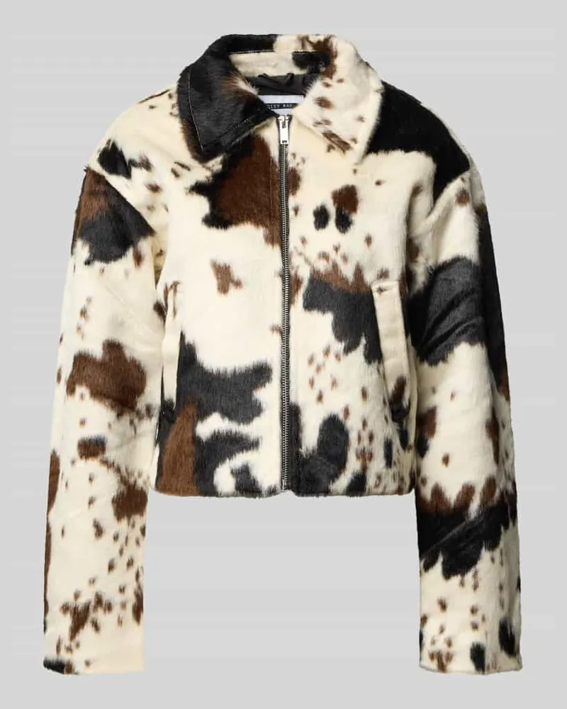 Noisy may Jacke mit Reißverschluss Modell 'COLE Offwhite