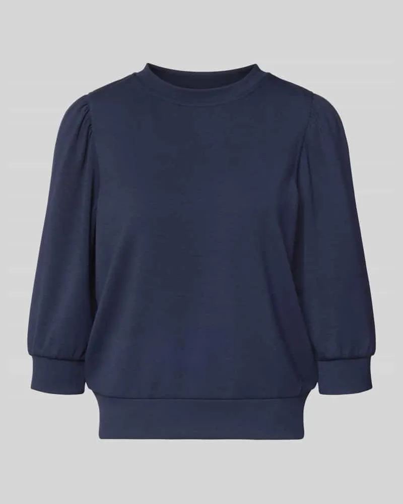 Rich&Royal Loose Fit Sweatshirt mit 3/4-Arm Marine