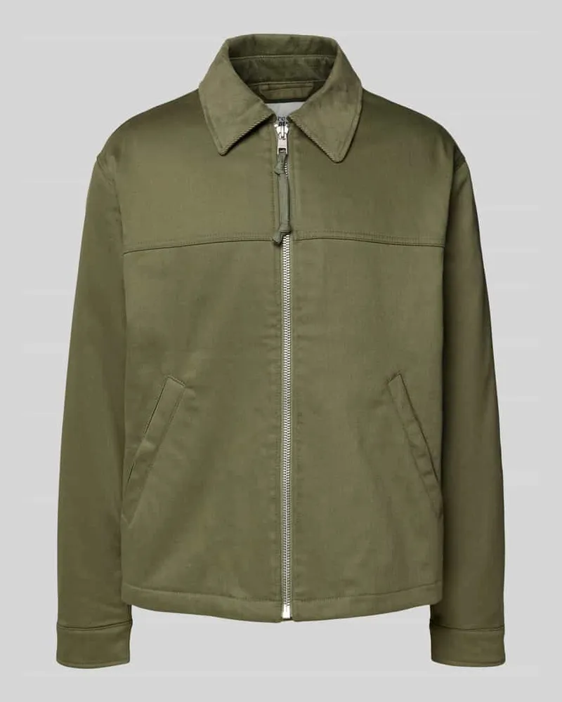 Marc O'Polo Regular Fit Jeans-Blouson aus Baumwoll-Mix Khaki