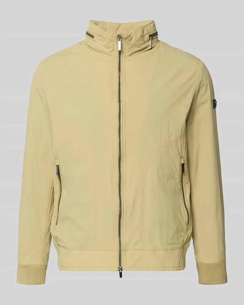 Bugatti Regular Fit Jacke mit Stehkragen Schilf