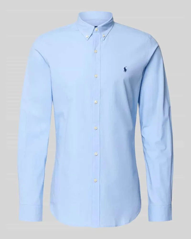 Ralph Lauren Freizeithemd mit Label-Stitching Bleu