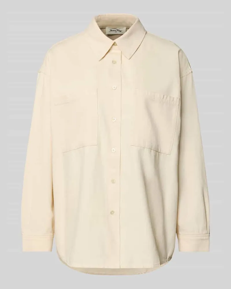 American Vintage Hemdbluse mit Knopfleiste Ecru