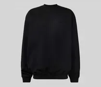 Oversized Sweatshirt mit Label-Detail
