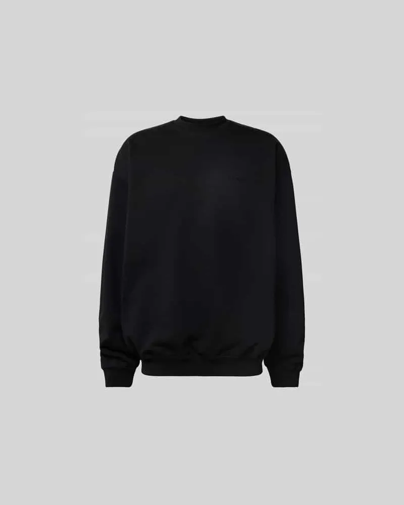 VETEMENTS Oversized Sweatshirt mit Label-Detail Black