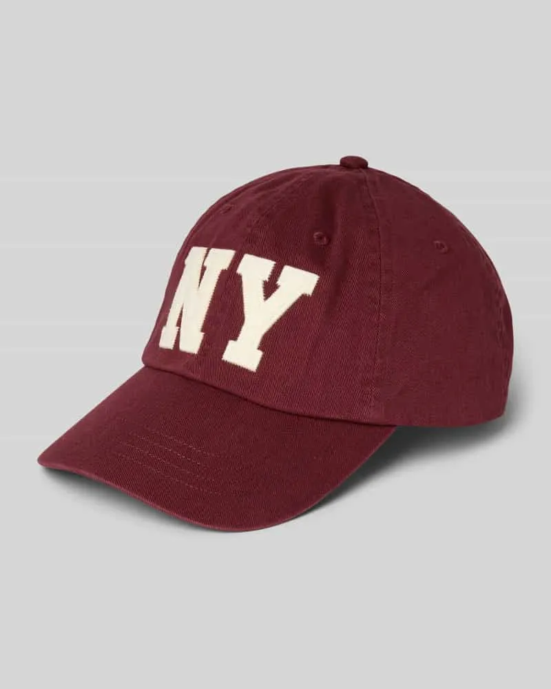 Ralph Lauren Basecap mit Stitching Bordeaux