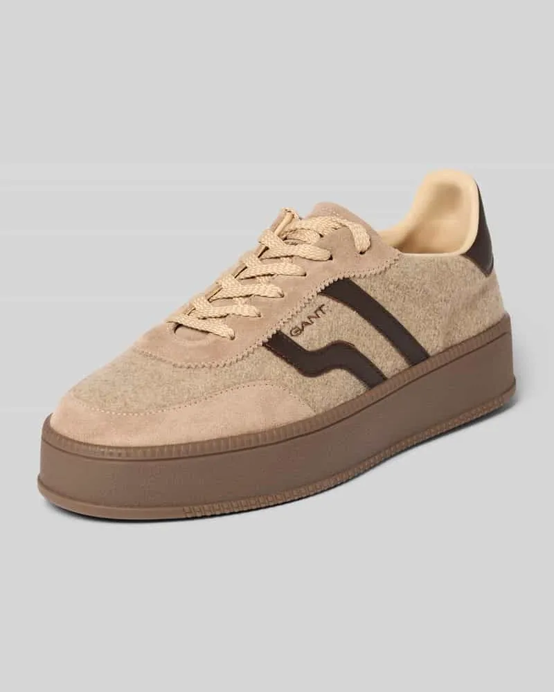 Gant Sneaker aus echtem Rindsleder Modell 'Cuzmani Hellbraun