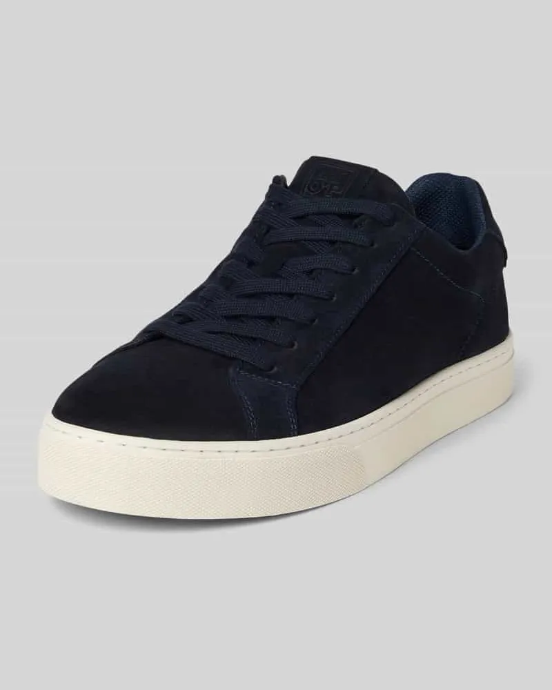 Marc O'Polo Low Top Sneaker aus echtem Rindsleder Marine