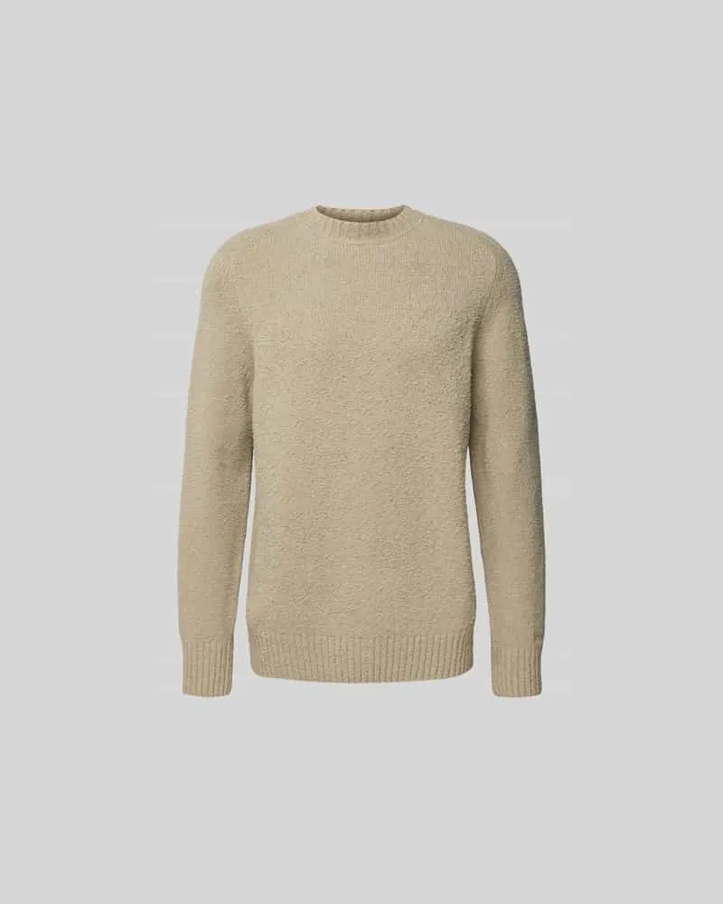 forét Relaxed Fit Pullover in Strick-Optik Camel