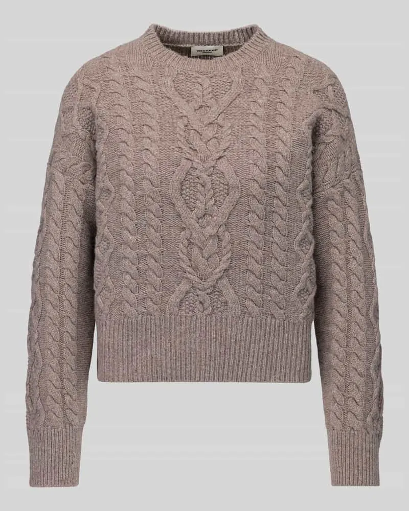 Max Mara Regular Fit Pullover aus reiner Schurwolle Modell 'ALBEN Hellbraun