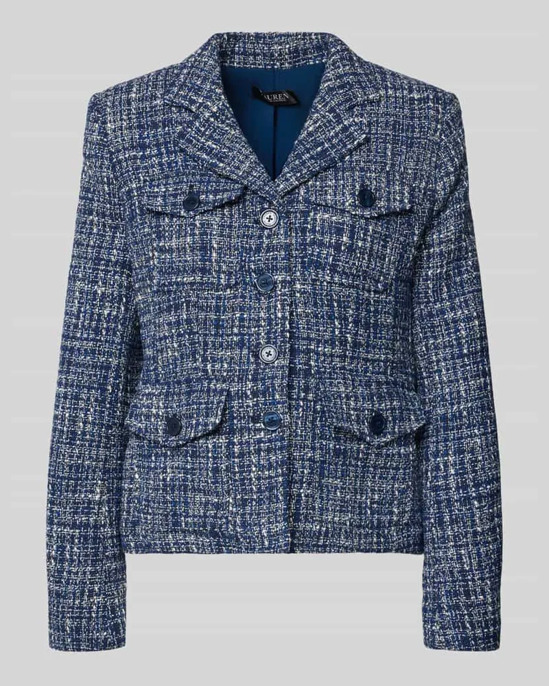 Ralph Lauren Regular Fit Kurzblazer aus Baumwoll-Mix Marine