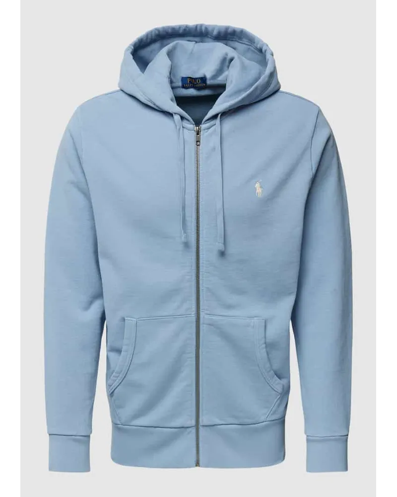 Ralph Lauren Sweatjacke mit Logo-Stitching Hellblau