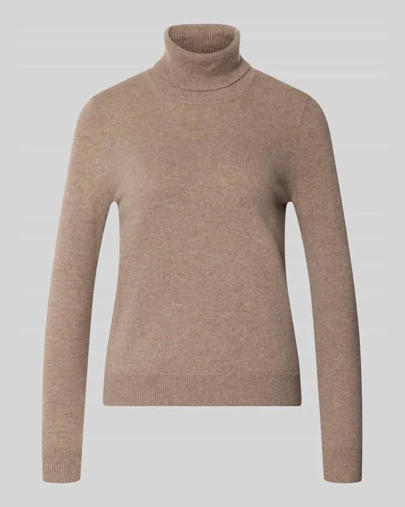 Christian Berg Regular Fit Rollkragenpullover aus reinem Kaschmir Mud
