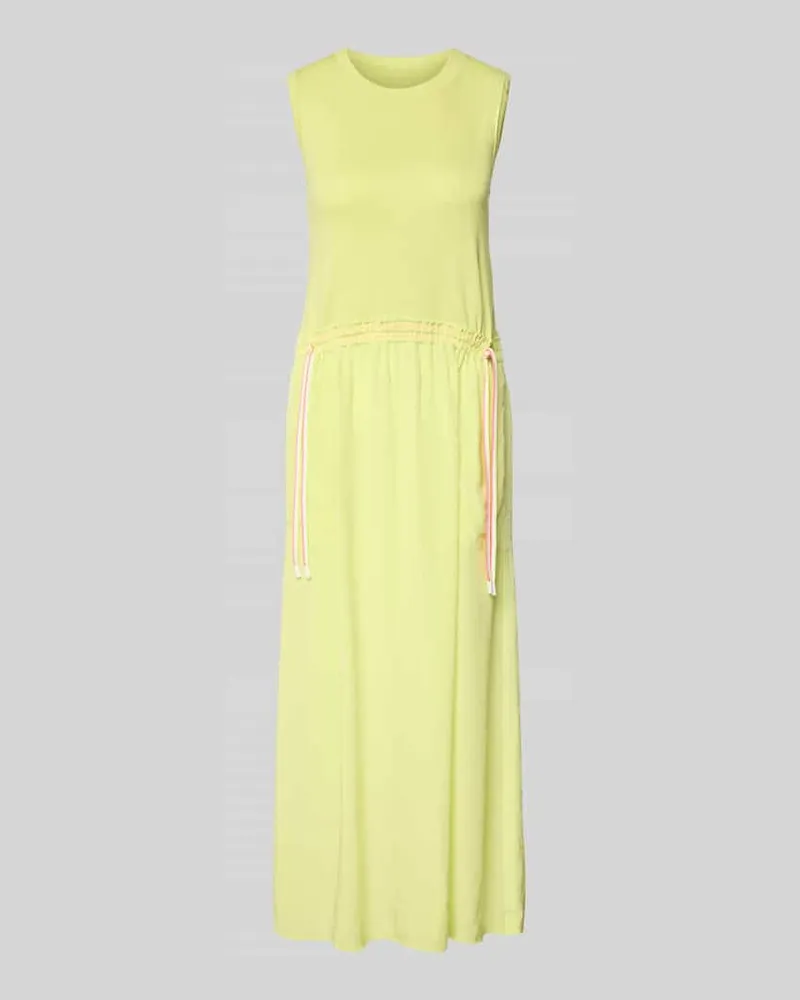 Marc Cain Maxikleid mit Kordelzug an der Taille Neon