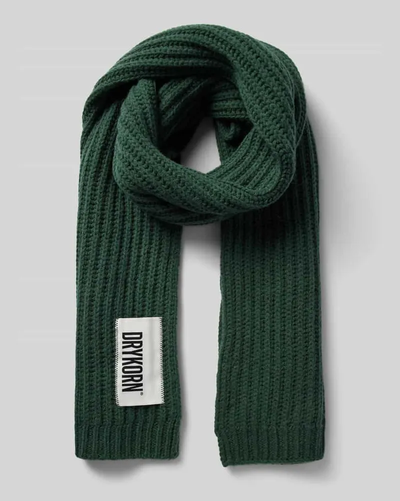 Drykorn Schal mit Label-Detail Modell 'CRONICA Gruen