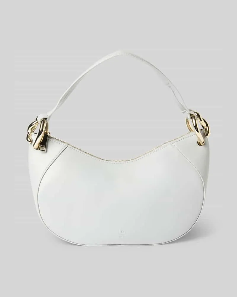 HUGO BOSS Handtasche mit Label-Details Modell 'Bretzel Hellgrau