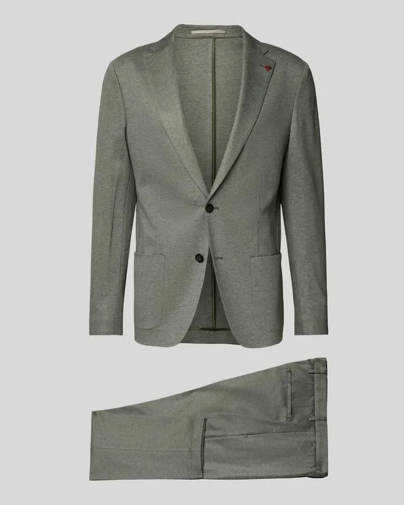 Roy Robson Slim Fit Anzug aus Viskose-Mix Gruen
