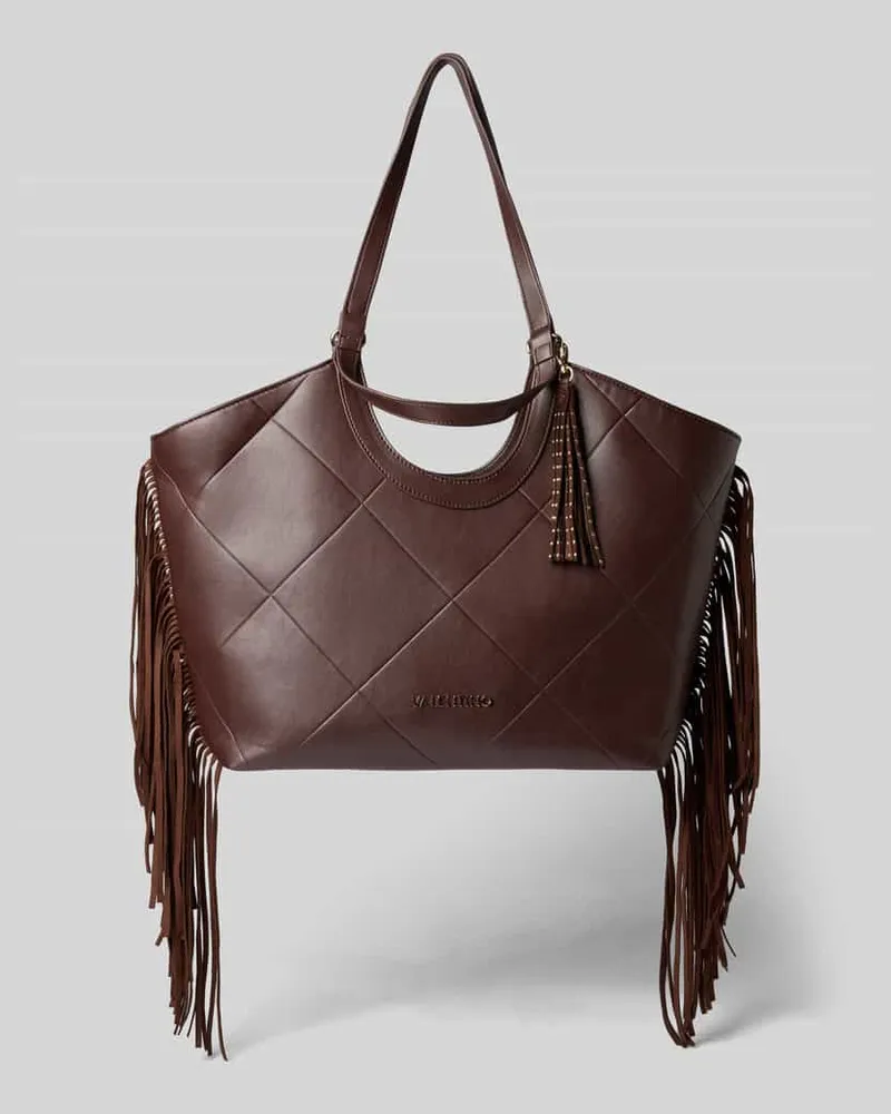 Valentino Bags Shopper mit Fransen Modell 'ASTRID Dunkelbraun
