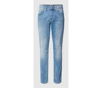 Slim Fit Jeans mit Gürtelschlaufen Modell 'AUSTIN