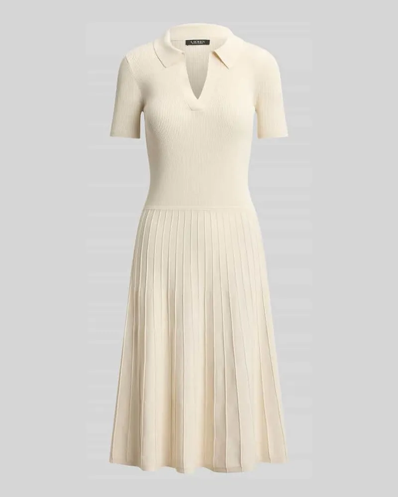 Ralph Lauren Freizeitkleid aus Viskose-Mix Ecru