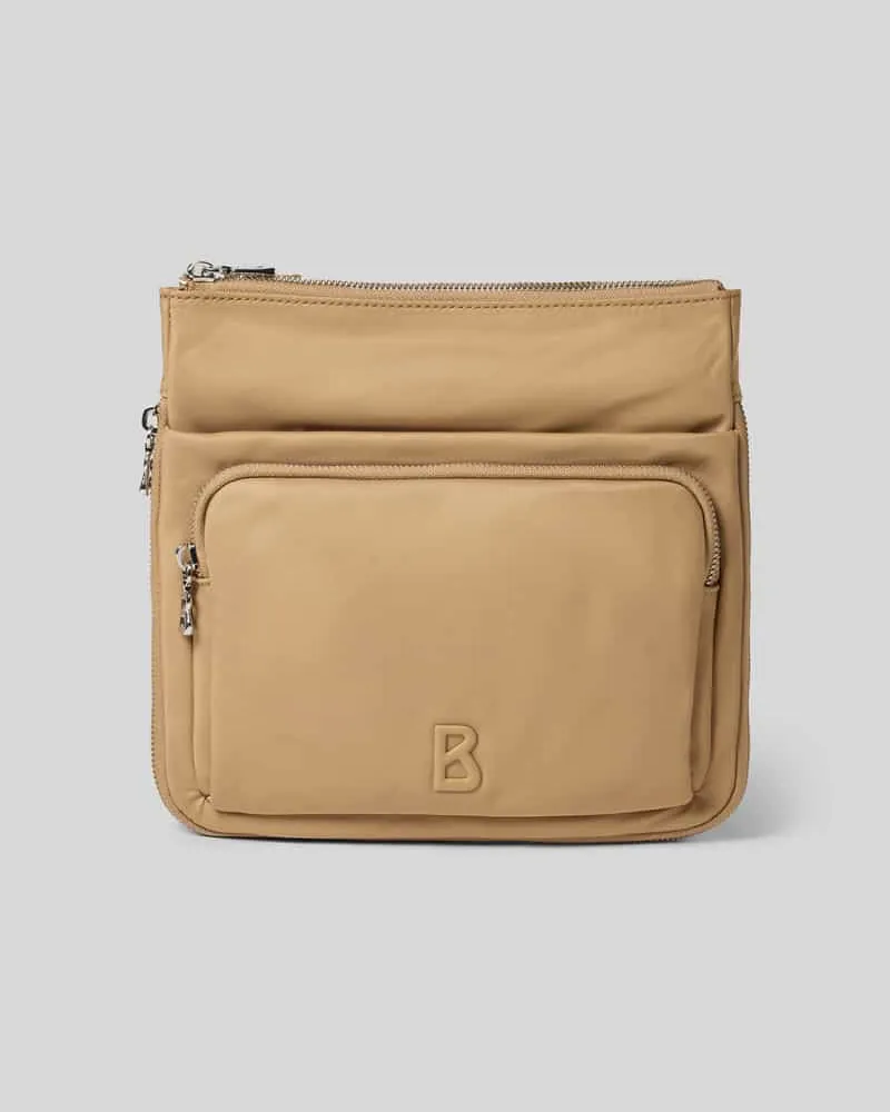 Bogner Handtasche mit Label-Detail und Schulterriemen Hellbraun