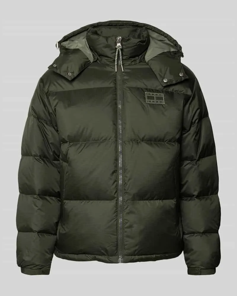 Tommy Hilfiger Regular Fit Steppjacke mit Daunen-Feder-Füllung Modell 'ALASKA Oliv
