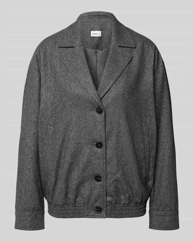 MARELLA Wolljacke mit Seide-Anteil Modell 'MILLALISSO Graphit