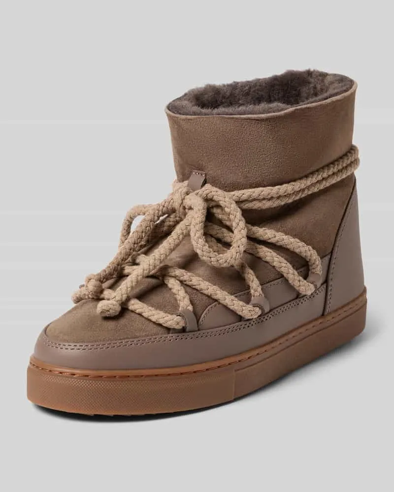 INUIKII Snow Boots mit Label-Stitching Modell 'CLASSIC Taupe