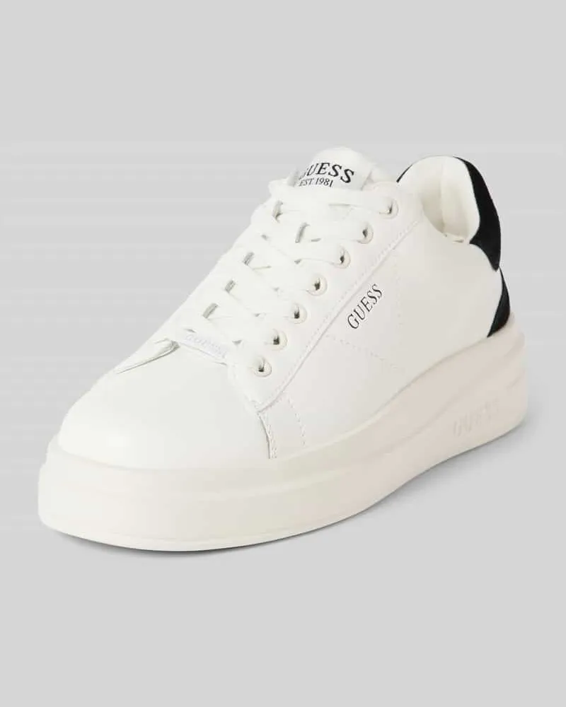 Guess Sneaker aus Leder Modell 'ELBINA Weiss