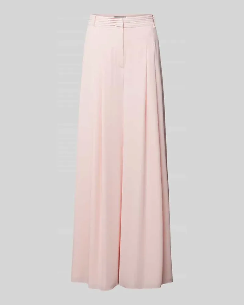 Marc Cain Wide Leg Stoffhose mit Bundfalten Apricot