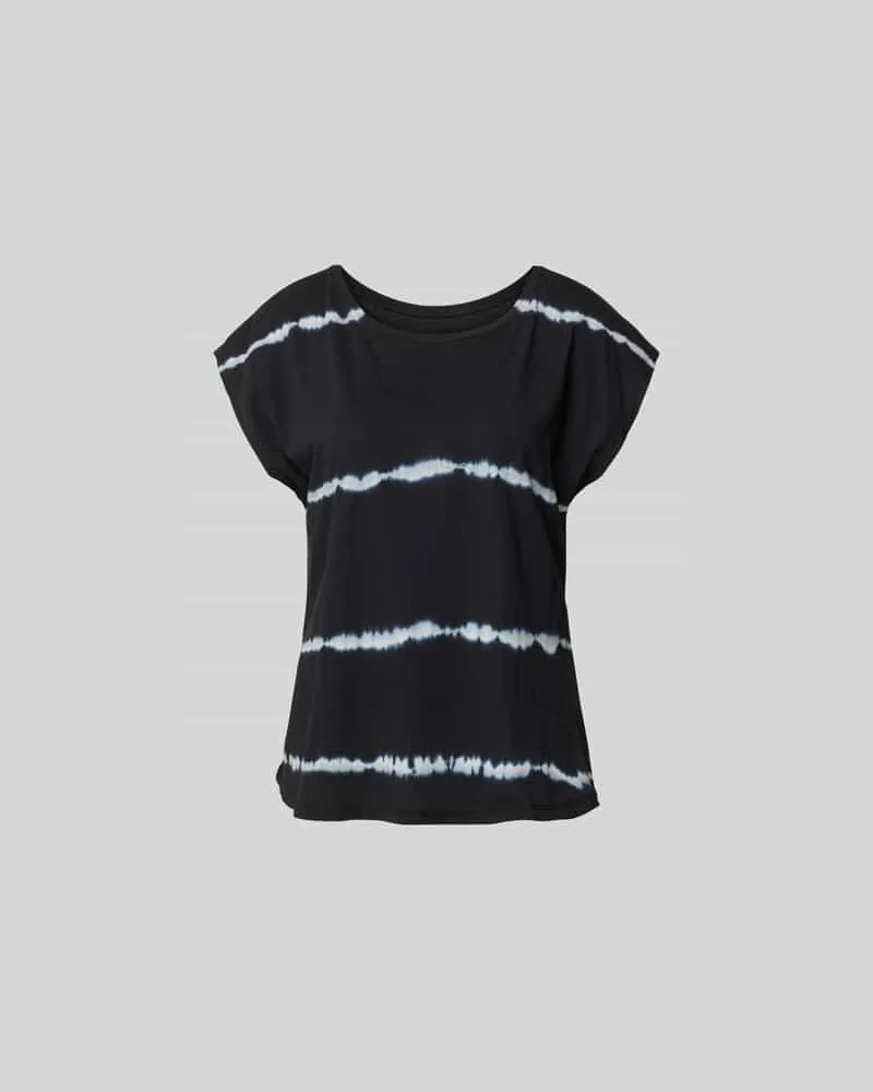 Juvia T-Shirt mit Streifenmuster Black