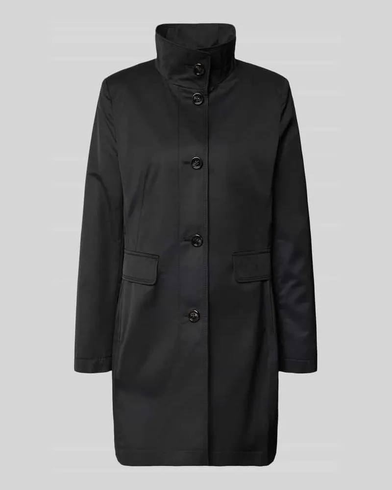 Gil Bret Kurzmantel mit Stehkragen und Pattentaschen Black