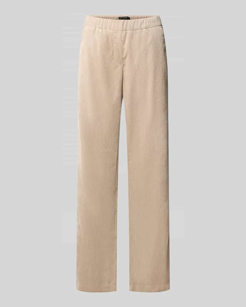 Betty Barclay Regular Fit Cordhose mit elastischem Bund Taupe