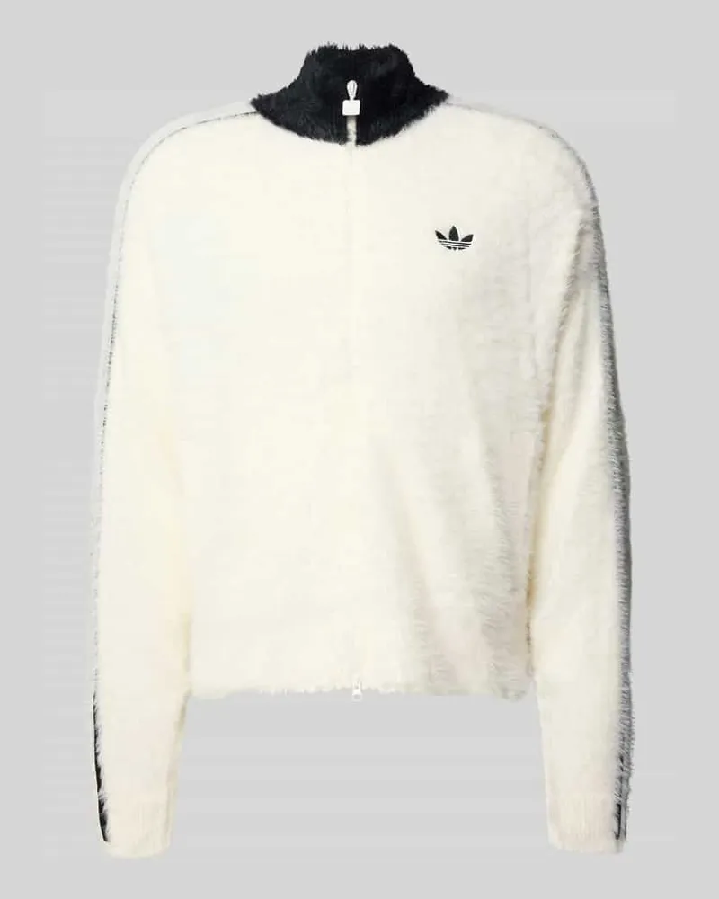 adidas Sweatjacke aus Kunstfell Offwhite
