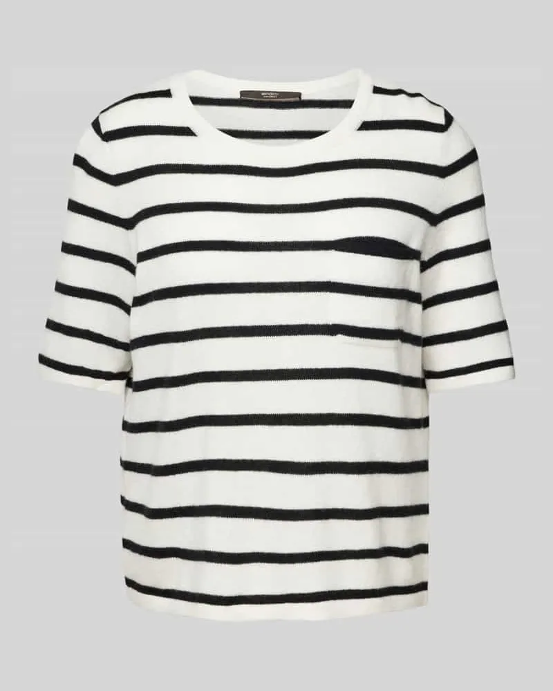 windsor. Kaschmirstrickpullover mit 1/2-Arm Offwhite