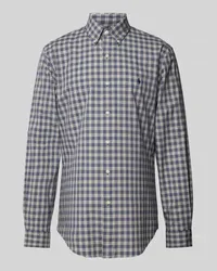 Ralph Lauren Custom Fit Freizeithemd mit Button-Down-Kragen Hellgrau