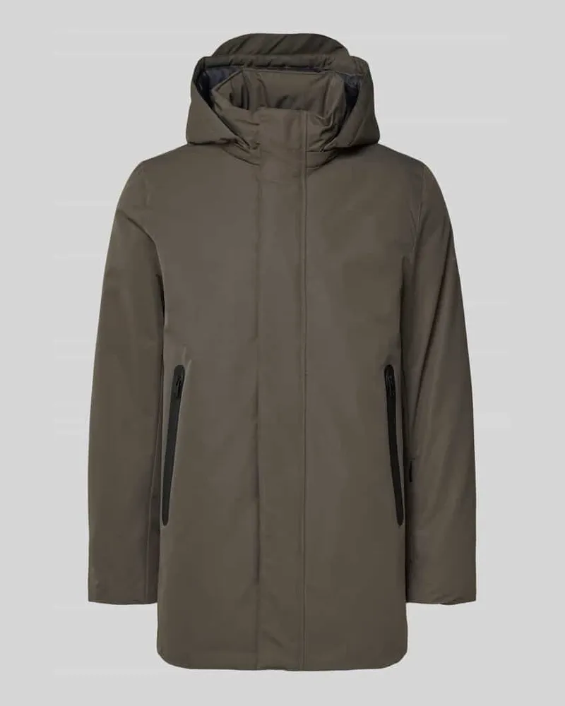 ECOALF Jacke mit Kapuze Hellgrau