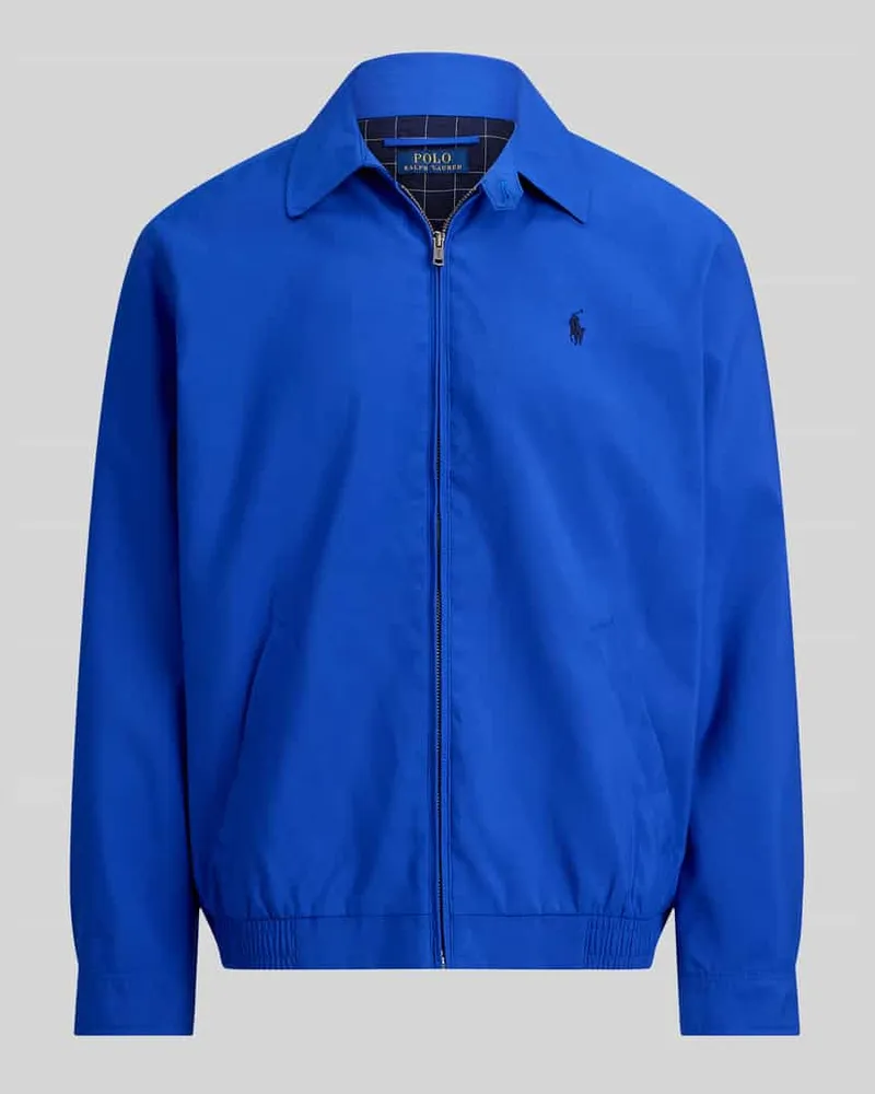 Ralph Lauren Regular Fit Blouson mit Logo-Stitching Blau