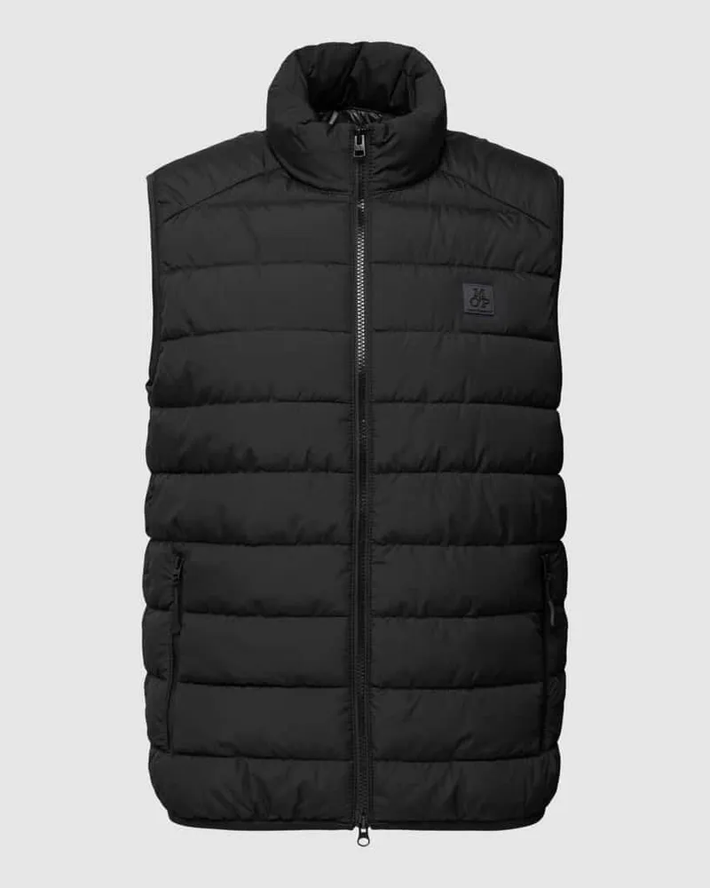 Marc O'Polo Steppweste mit Stehkragen Black