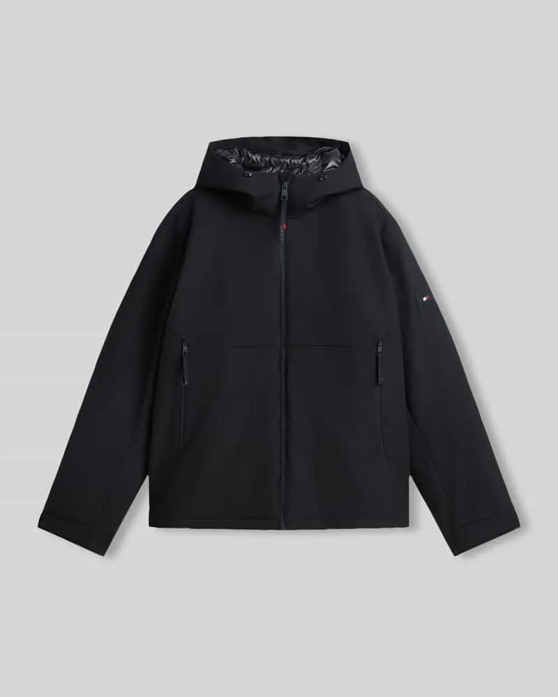 Tommy Hilfiger Pufferjacke mit Zweiwege Reißverschluss Black