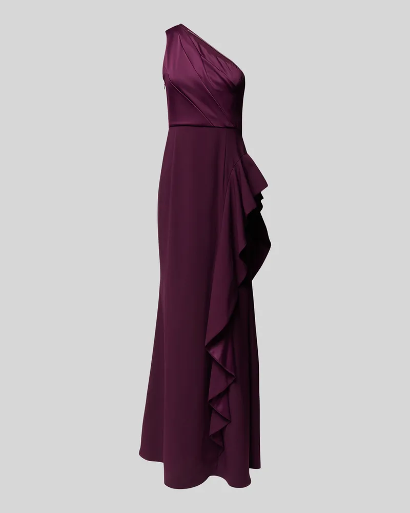 Adrianna Papell Abendkleid mit One-Shoulder-Träger Bordeaux