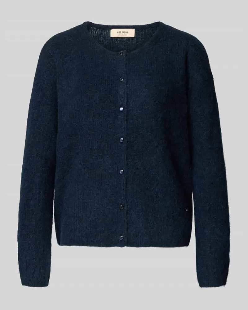 Mos Mosh Strickjacke mit Rundhalsausschnitt Modell 'Almine Marine