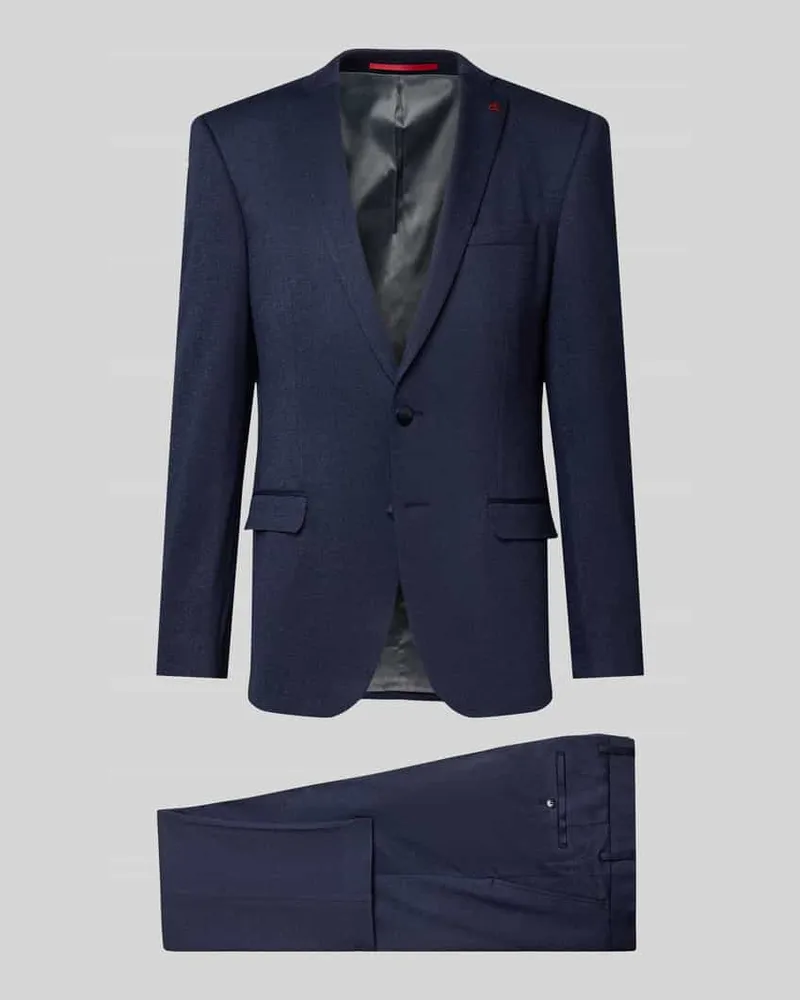 Roy Robson Slim Fit Anzug mit 2-Knopf-Sakko Marine
