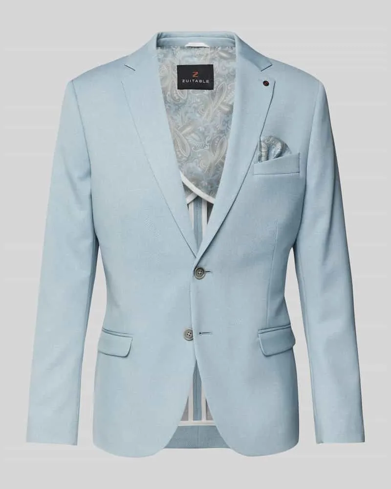 Zuitable Sakko mit Reverskragen Modell 'DINICK Hellblau