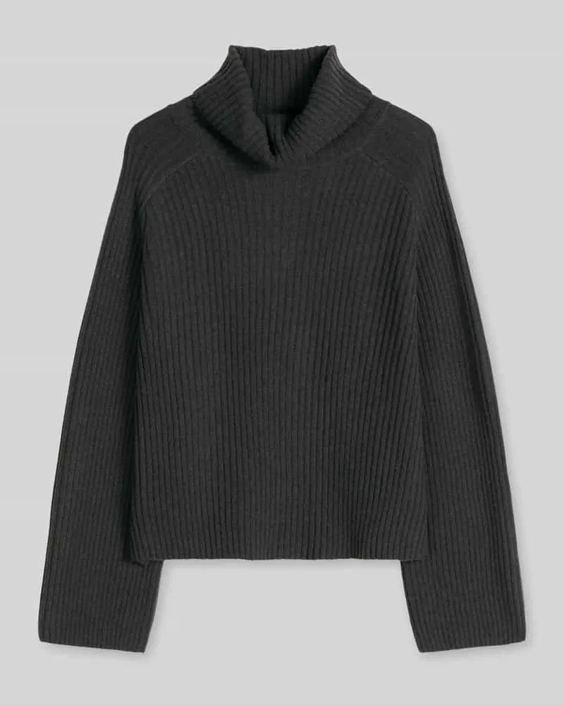 Marc O'Polo Turtleneck mit breitem Rollkragen Anthrazit