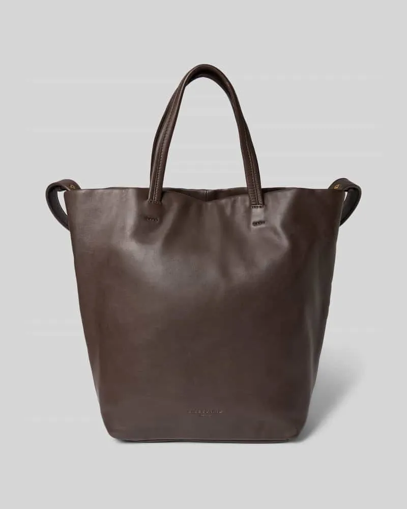 Liebeskind Shopper mit Tragehenkel und Schulterriemen Dunkelbraun