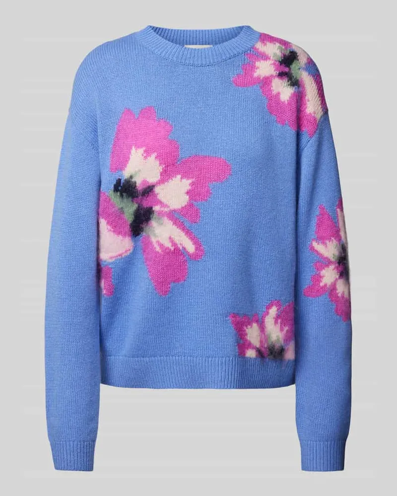 Ted Baker Strickpullover mit Kaschmir-Woll-Anteil Modell 'PIPANN Hellblau