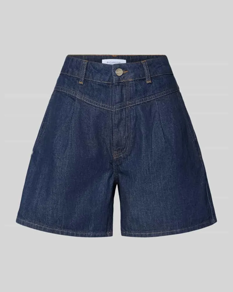 Rich&Royal Jeansshorts mit Eingrifftaschen Dunkelblau